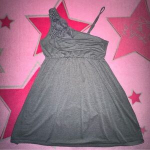 indie sleaze grunge one shoulder babydoll top very pll core